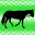 横から見た馬のシルエットのアイコン画像