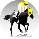 レースに臨む馬と騎手のアイコン画像