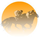 馬と騎手のアイコン画像