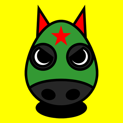 マスクをかぶった馬のアイコン画像
