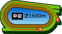 中京1600m芝コース画像