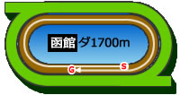 函館1700mダートコース画像