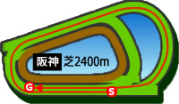 阪神2400m芝コース画像