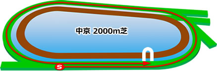 中京2000m芝コース画像