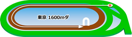 東京1600mダートコース画像