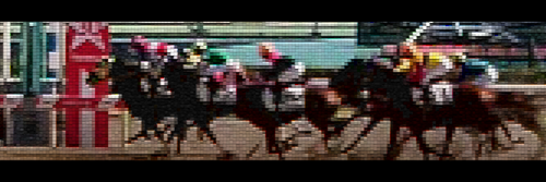 競馬のゴール前シーンのヘッダー背景素材（２）画像5
