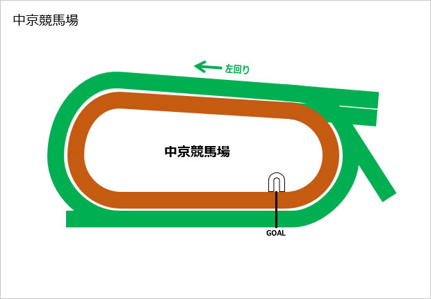 中京競馬場コース素材（パワーポイント）画像2