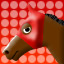 馬の横顔のアイコン画像