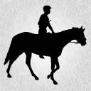 馬と騎手のアイコン ３ 競馬フリー素材 競馬ブログ素材のうまぽっと