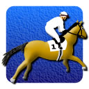 馬を追う騎手のアイコン画像