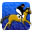 馬を追う騎手のアイコン画像