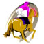 返し馬中の騎手のアイコン画像