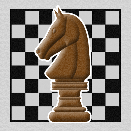 チェスの騎士のコマのアイコン画像