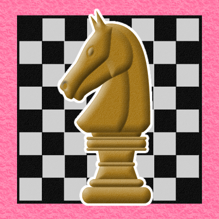 チェスの騎士のコマのアイコン画像