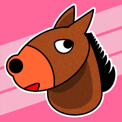馬の頭部のアイコン画像