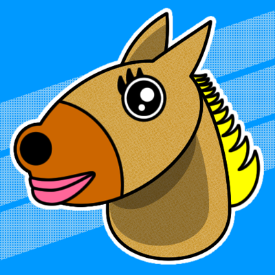 馬の頭部のアイコン画像