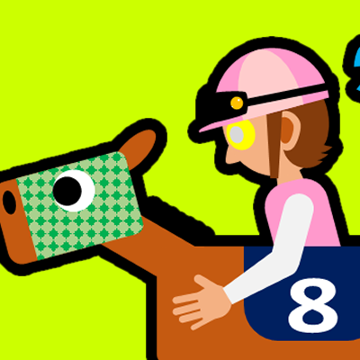 ハリボテ馬に乗る騎手のアイコン（９）画像