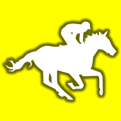 馬に騎乗している騎手のシルエットアイコン（１３）画像