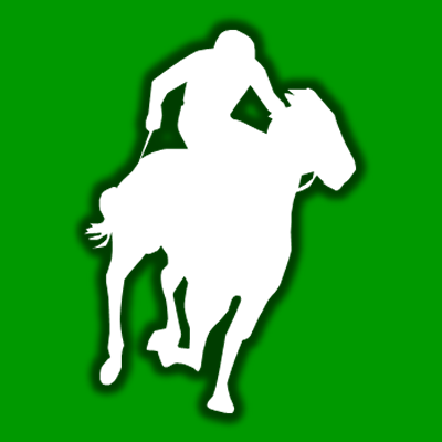 馬に騎乗している騎手のシルエットアイコン（１６）画像
