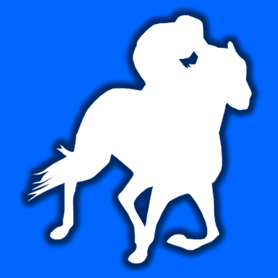 馬に騎乗している騎手のシルエットアイコン（１７）画像