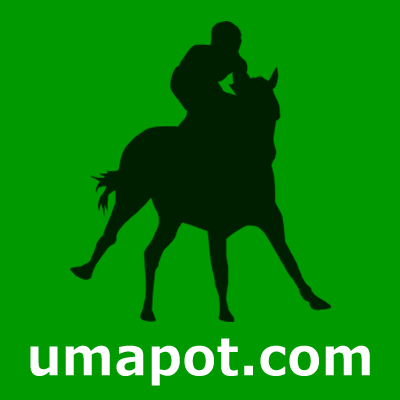 馬に騎乗している騎手のシルエットアイコン利用サンプル画像