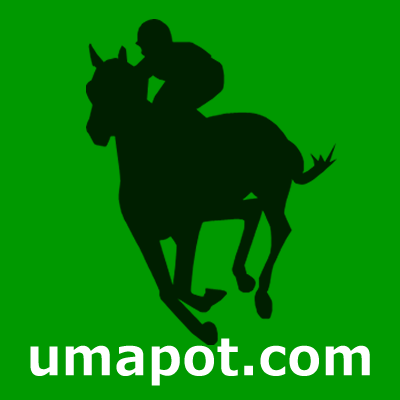 馬に騎乗している騎手のシルエットアイコン利用サンプル画像