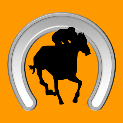 馬に騎乗している騎手のシルエットアイコン（５９）画像