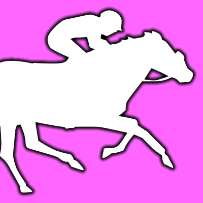 馬に騎乗している騎手のシルエットアイコン（７６）画像