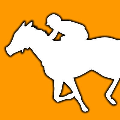 馬に騎乗している騎手のシルエットアイコン（８２）画像