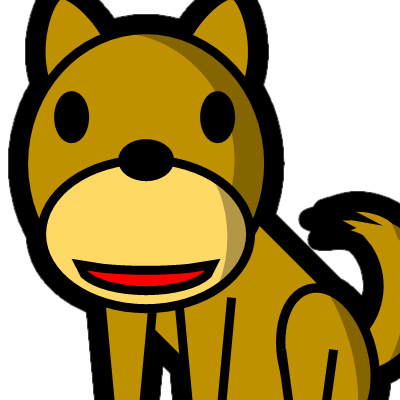 かわいい犬のアイコン ７６ Twitter用 競馬フリー素材 競馬ブログ素材のうまぽっと