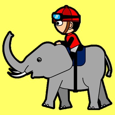ゾウに乗る騎手のアイコン（３）画像5