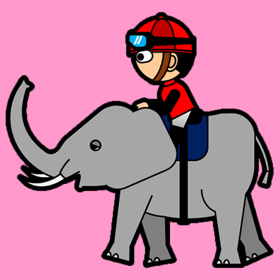ゾウに乗る騎手のアイコン（３）画像8