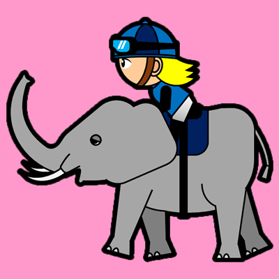 ゾウに乗る騎手のアイコン（４）画像8