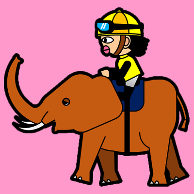 ゾウに乗る騎手のアイコン（５）画像8