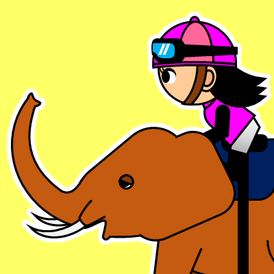 ゾウに乗る騎手のアイコン（２４）画像5