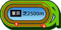 東京2500m芝コース画像